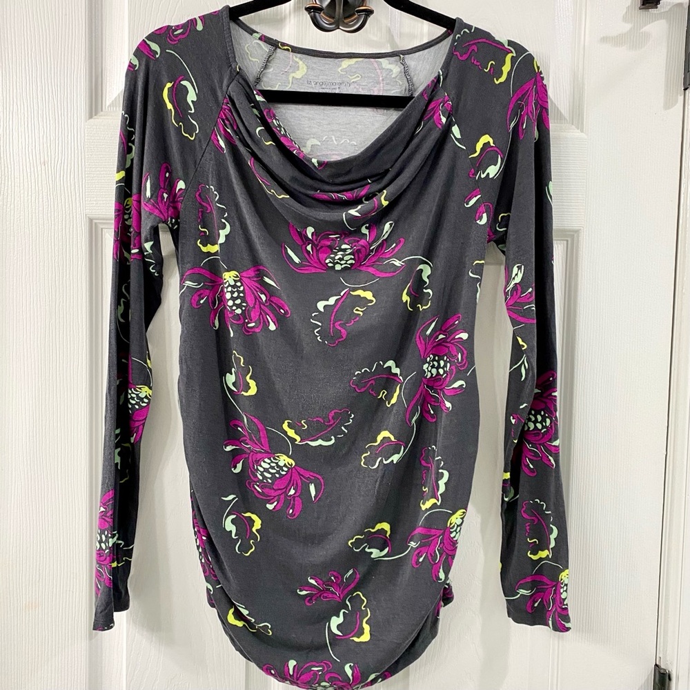 Liz Lange Maternity floral style long sleeve